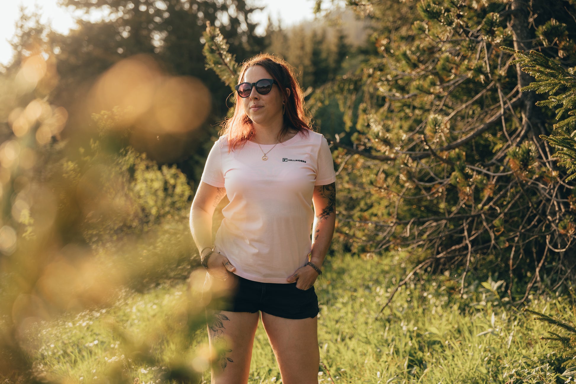 HILLRIDERS Ladies T-Shirt – Rose