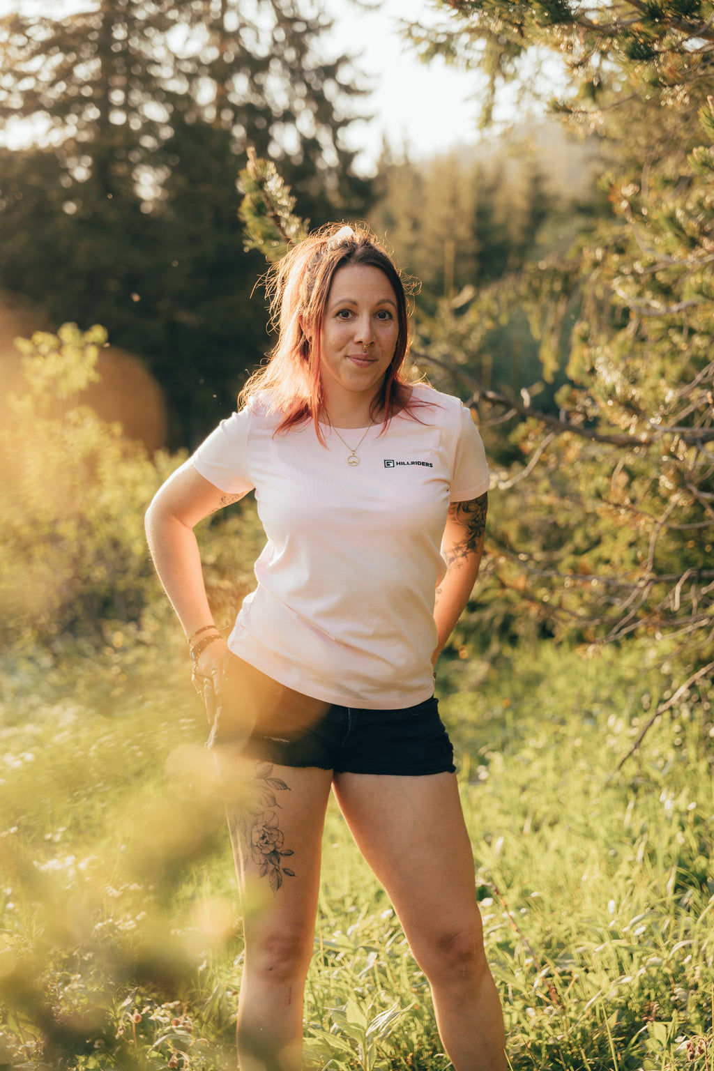 HILLRIDERS Ladies T-Shirt – Rose